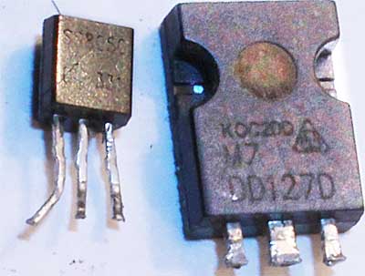Адаптеры на транзисторах 3DD127D и 2ss8050.