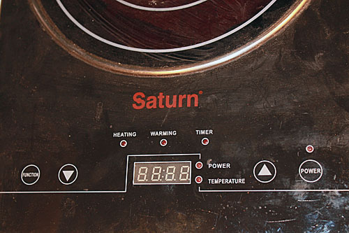 Индукционная плита Сатурн вид.
