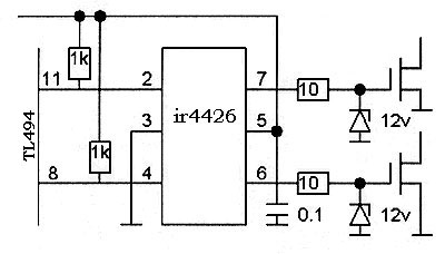 Специализированный мощный драйвер в цепи управления МДП или МОП транзистора, Белецкий А. И., г. Валки